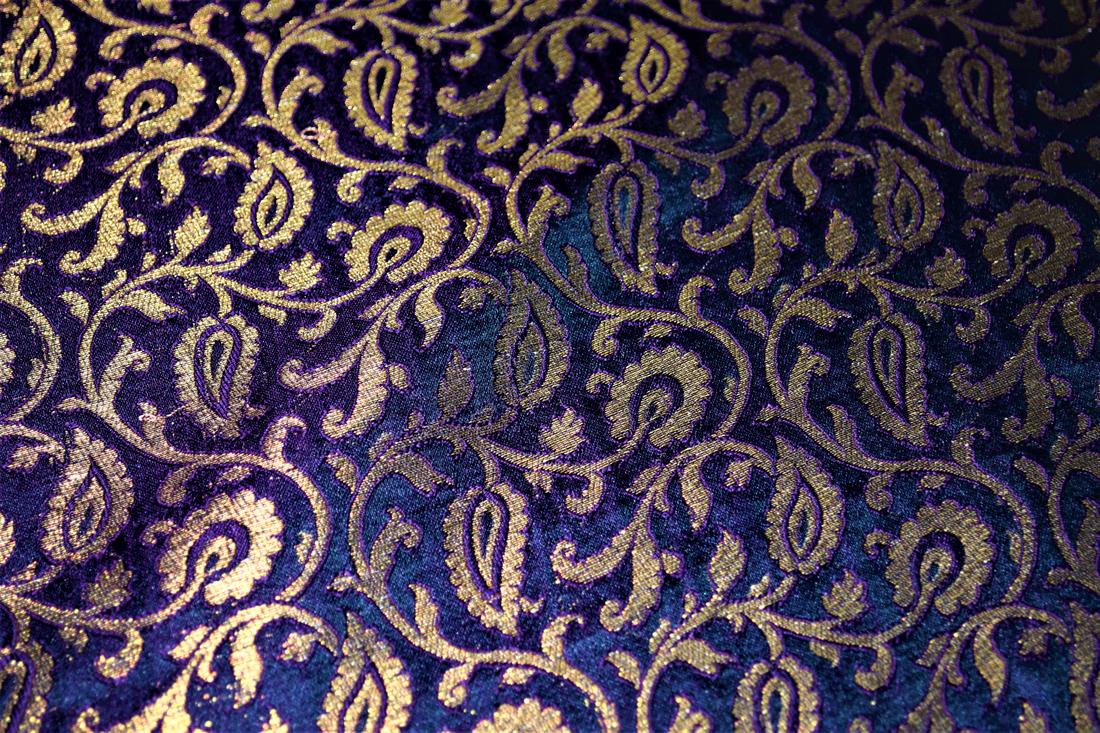 Navy Brocades