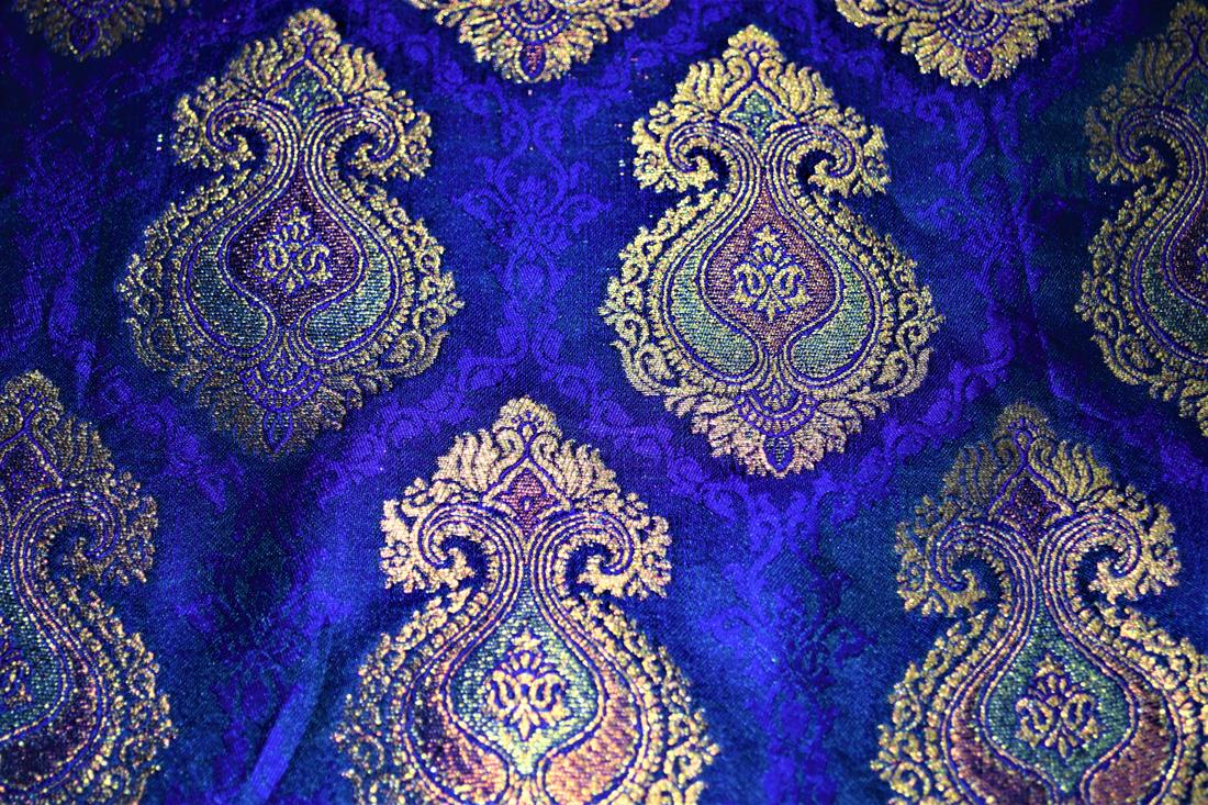 Navy Brocades