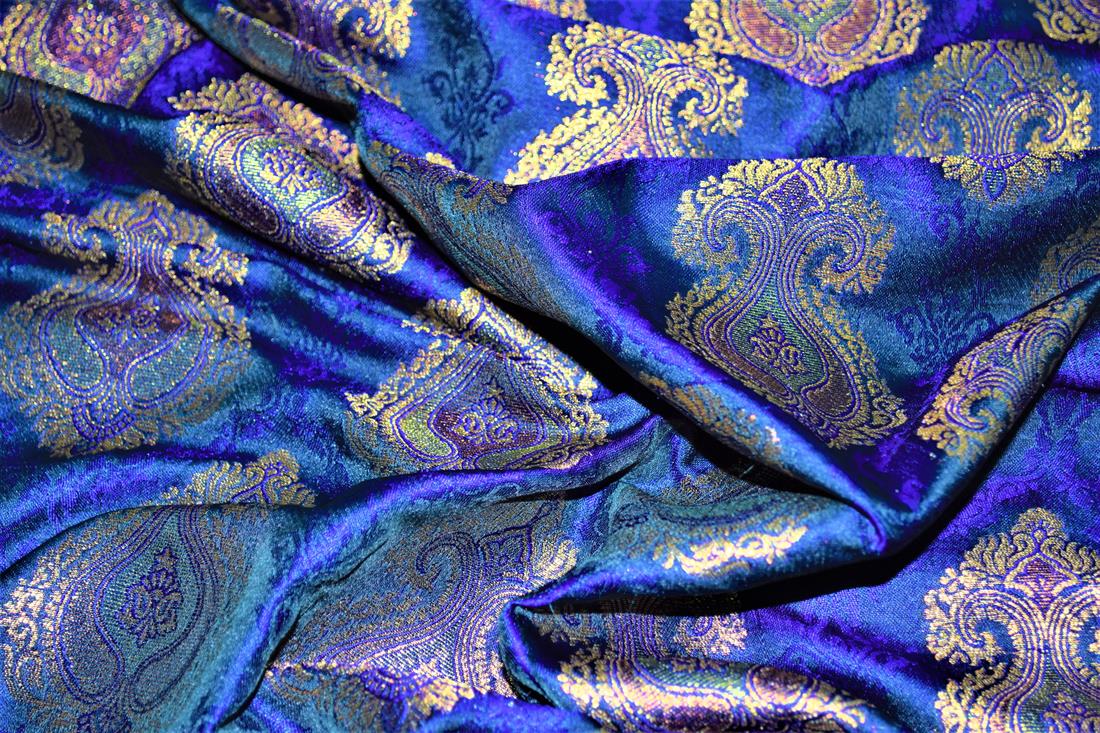 Navy Brocades