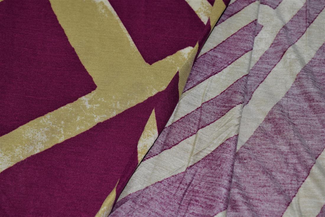 Majenta Cotton Printed Jersey