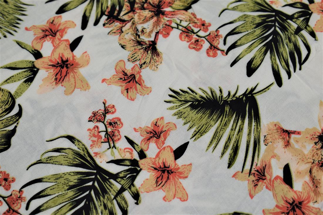 Off White Lilly Premium Quality Vicose Fabric Dressmaking Skirts Tops