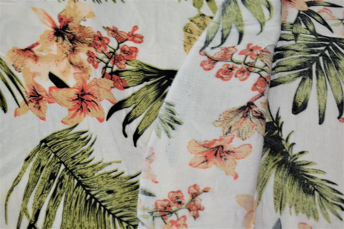 Off White Lilly Premium Quality Vicose Fabric Dressmaking Skirts Tops