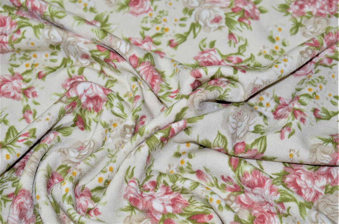 Cream Printed Jersey