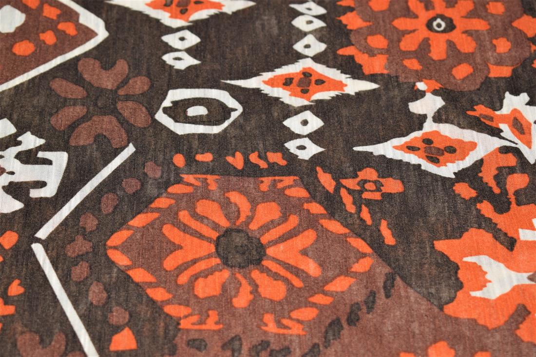 Brown Printed Jersey
