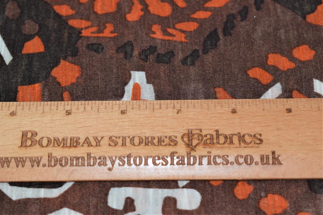 Brown Printed Jersey