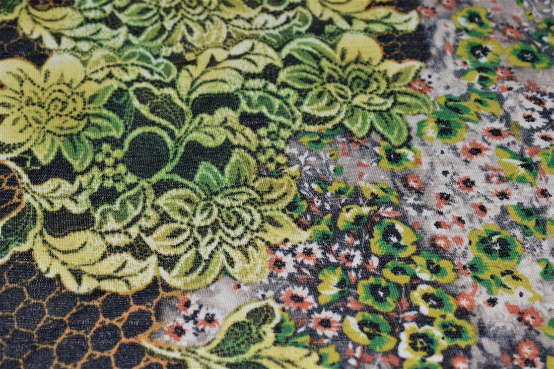 Green Printed Jersey
