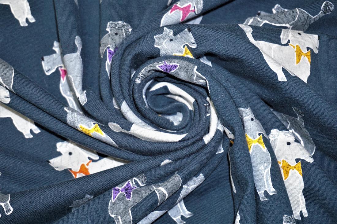 Navy Printed Jersey