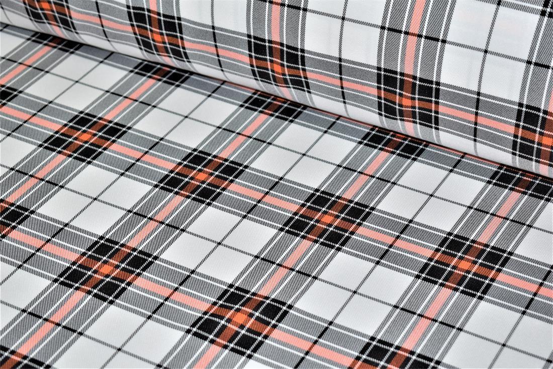 White Classic Fashion Tartan