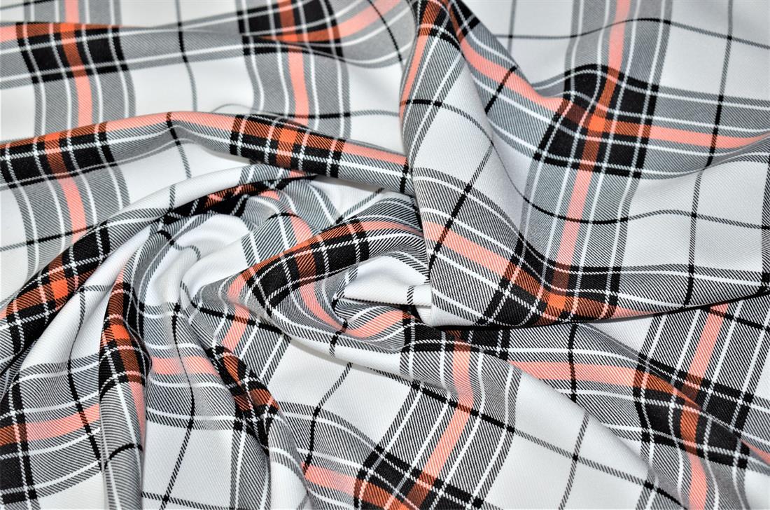 White Classic Fashion Tartan