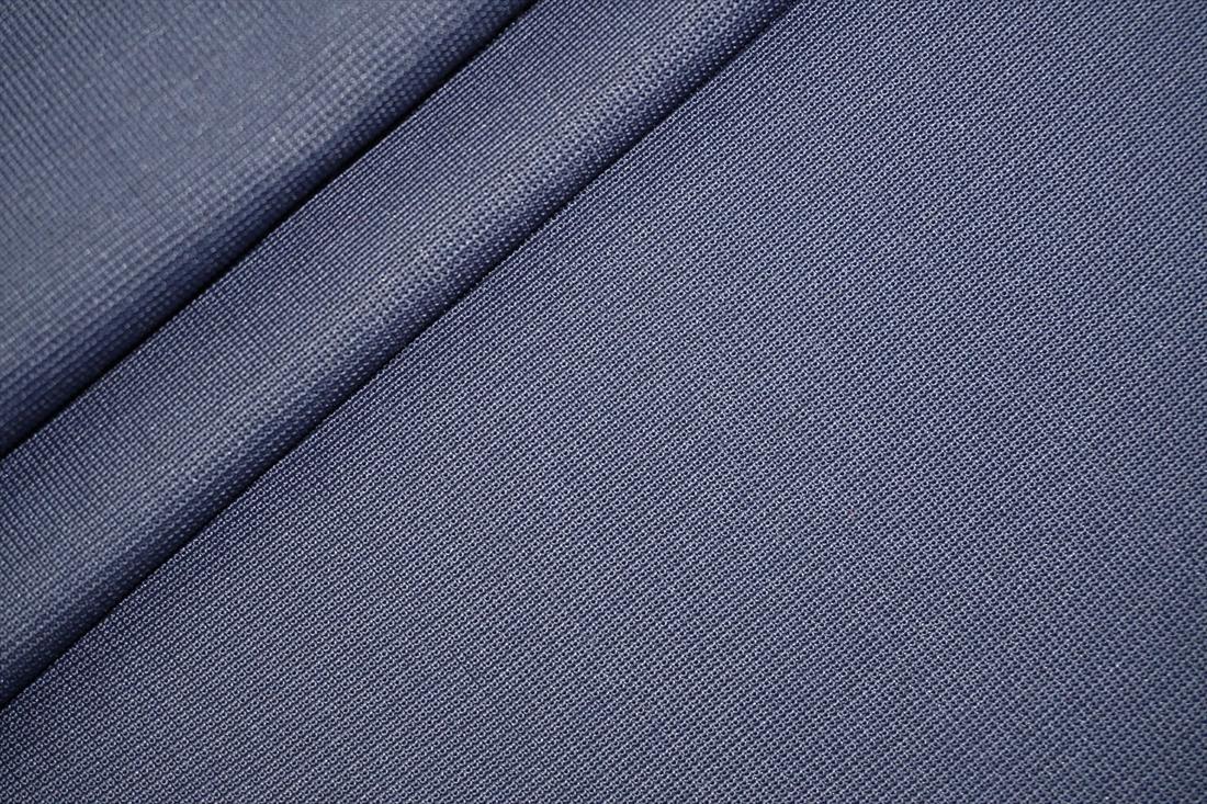 Navy Cotton Ribbed Jersey