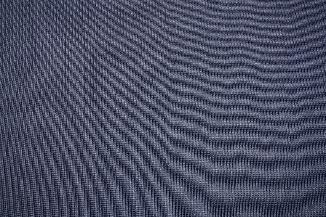 Navy Cotton Ribbed Jersey