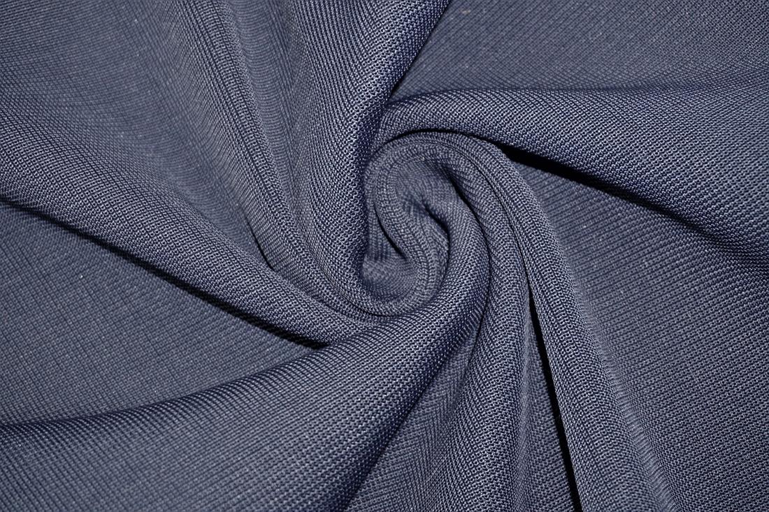 Navy Cotton Ribbed Jersey