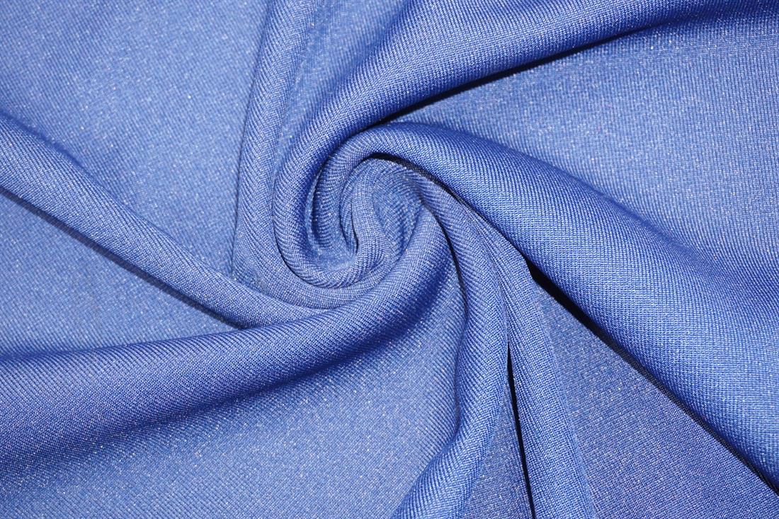 Deep Dark Blue Cotton Ribbed Jersey