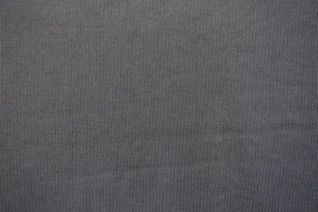 Dark Grey Cotton Ribbed Jersey