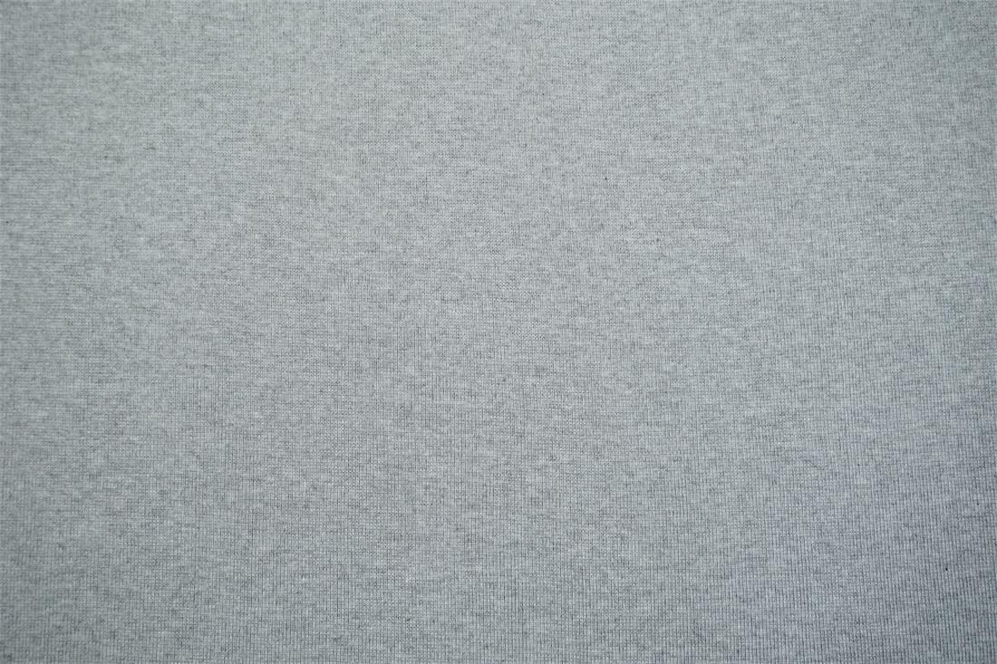 Light Grey Cotton Ribbed Jersey