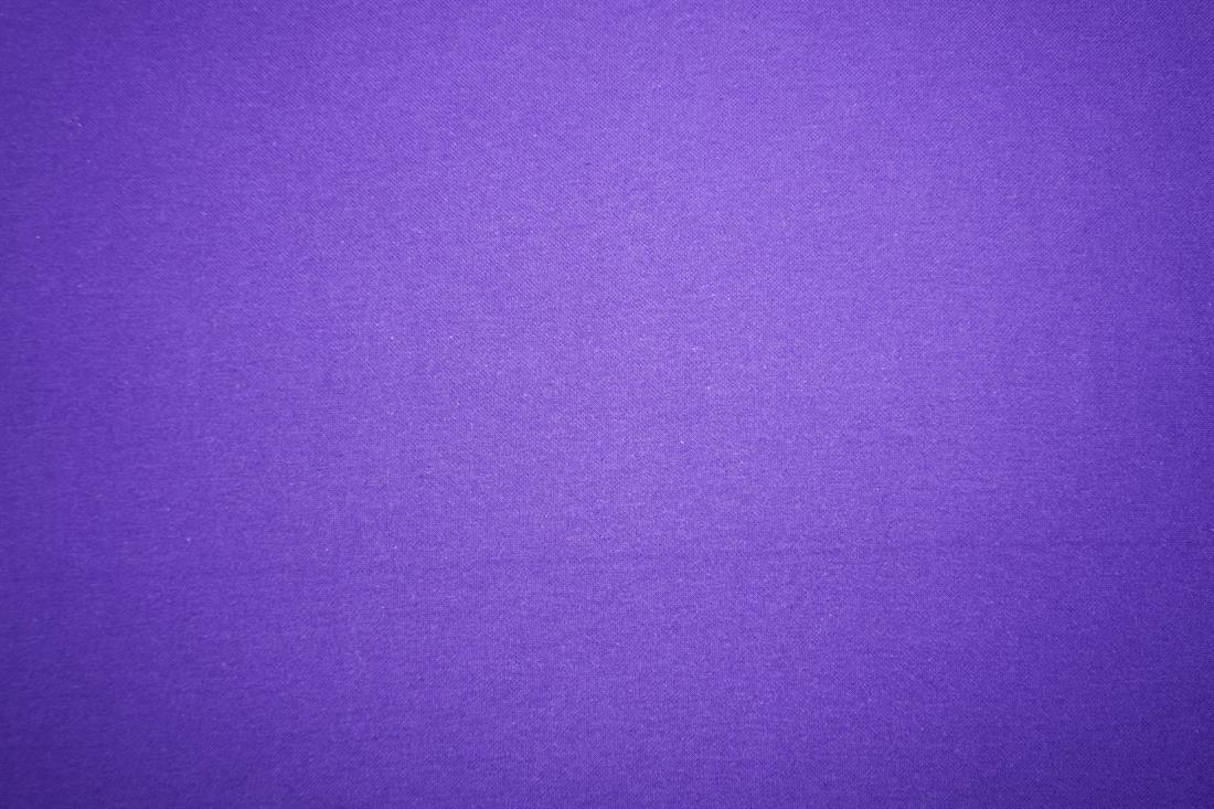 Purple Cotton Ribbed Jersey