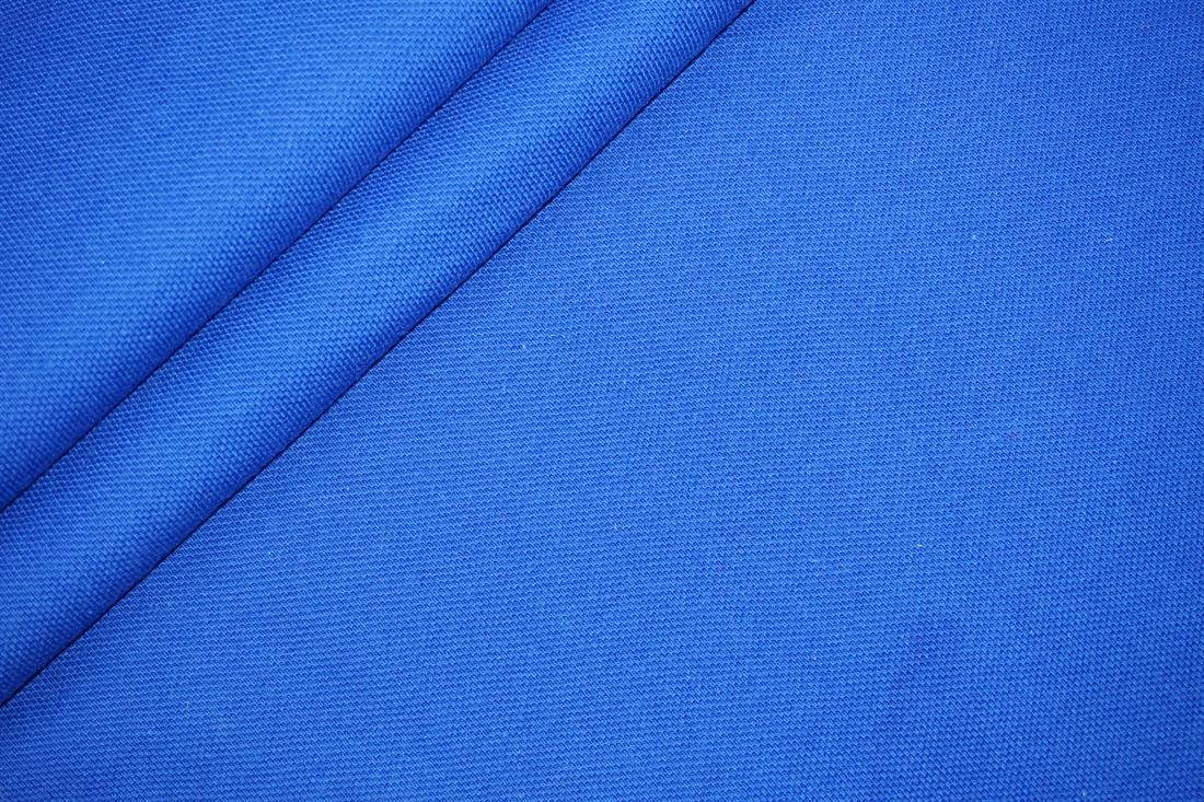 Ocean Blue Cotton Ribbed Jersey