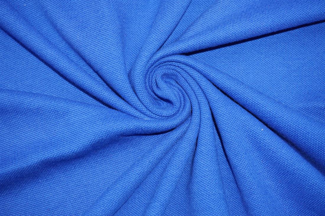 Ocean Blue Cotton Ribbed Jersey
