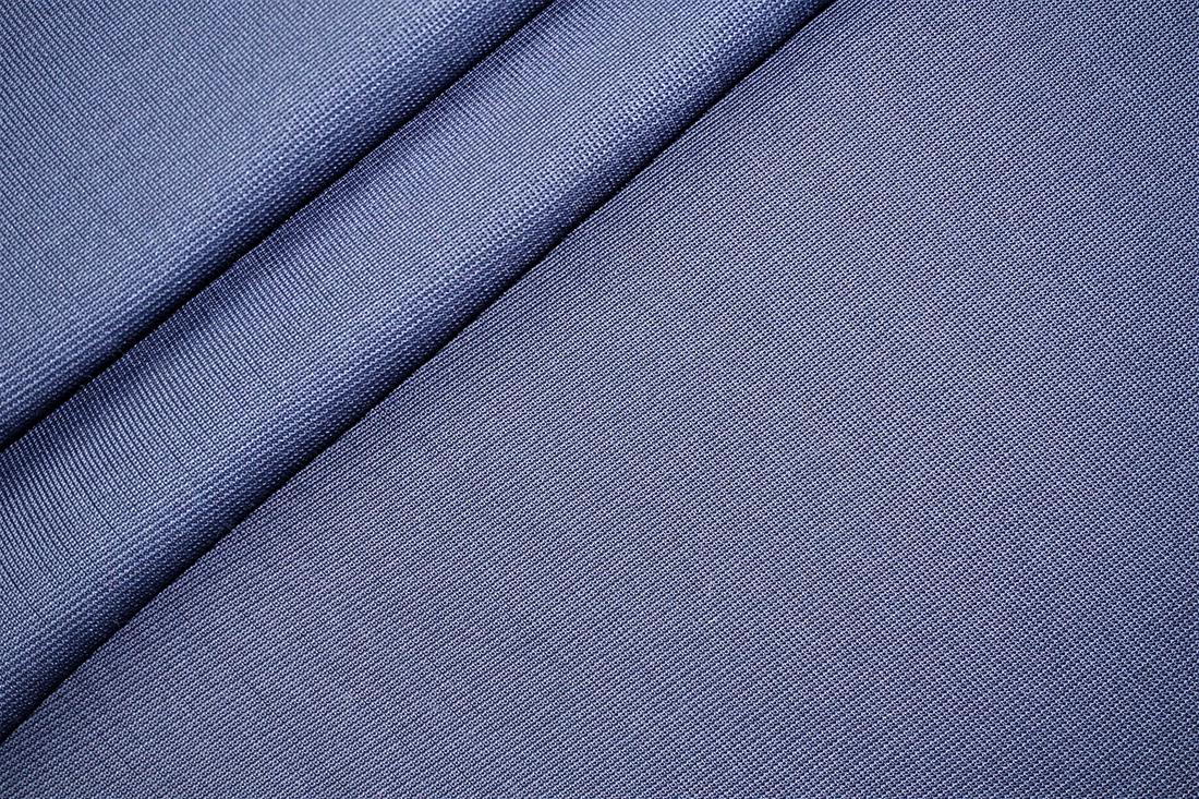 Dark Denim Cotton Ribbed Jersey