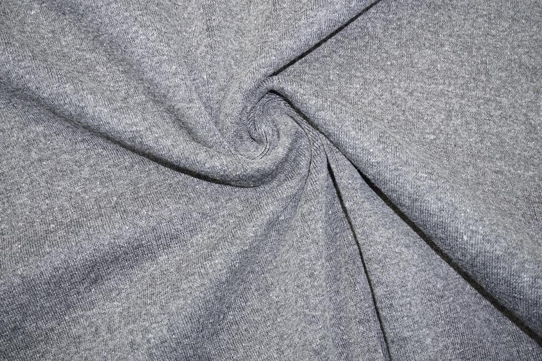 Charcoal Cotton Ribbed Jersey