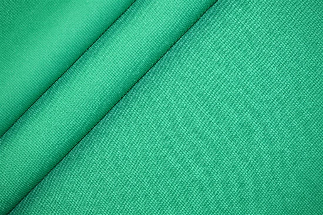 Green Cotton Ribbed Jersey