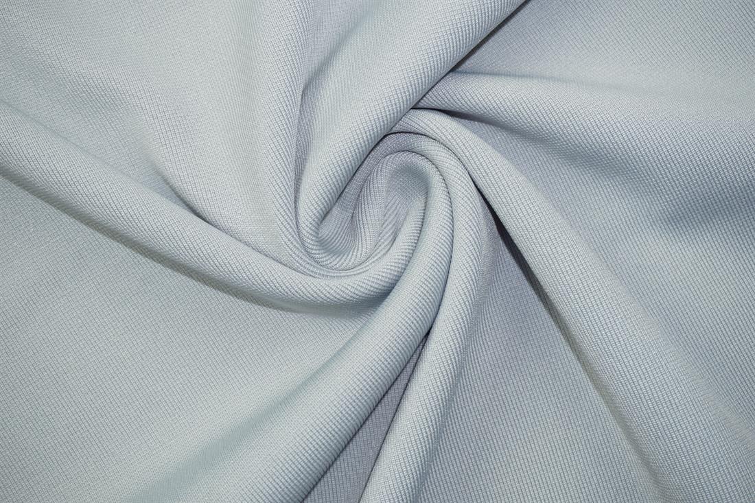 Pale Grey Cotton Tubular Jersey Ribbing Fabric