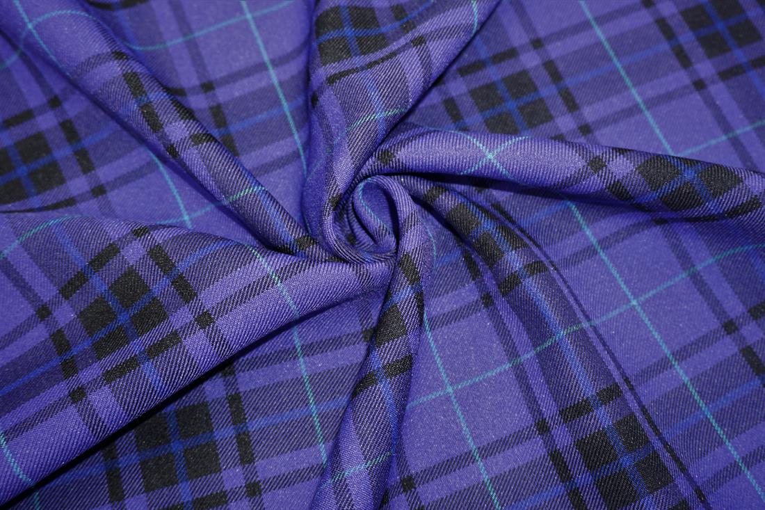 Purple & Blue & Black Tartans