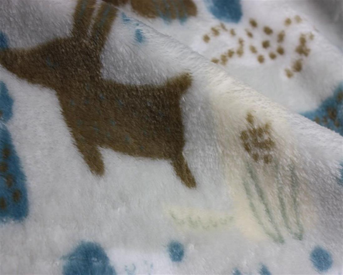 Silver Printed Dogs Cuddle Fleece