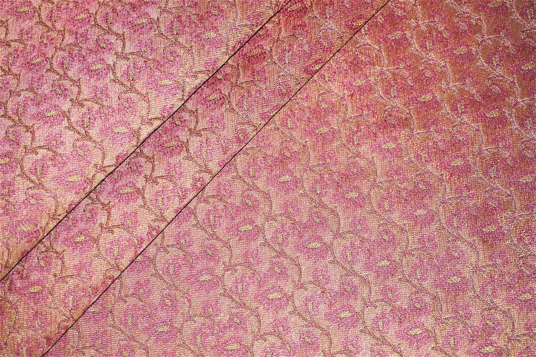 Maroon & Pink Brocades
