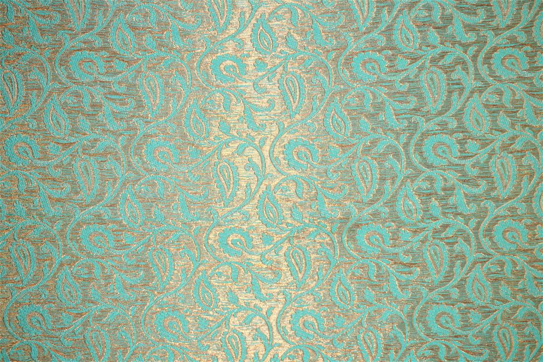 Minty Blue Brocades
