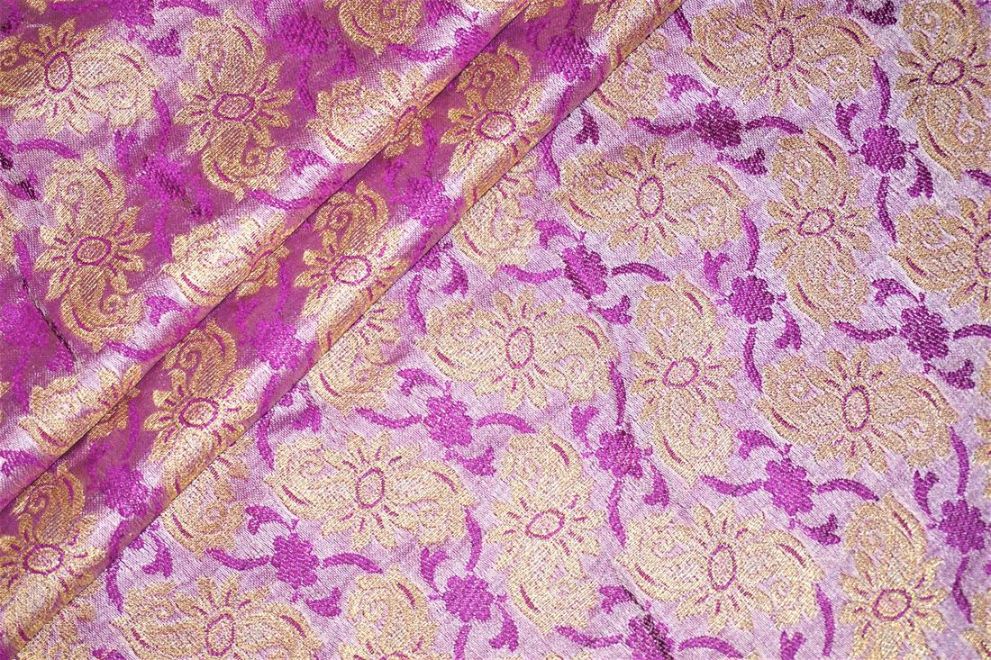 Purple & Pink Brocades