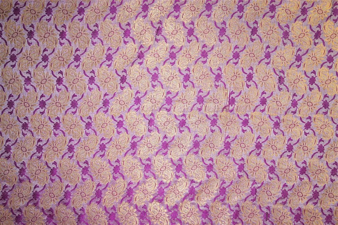 Purple & Pink Brocades