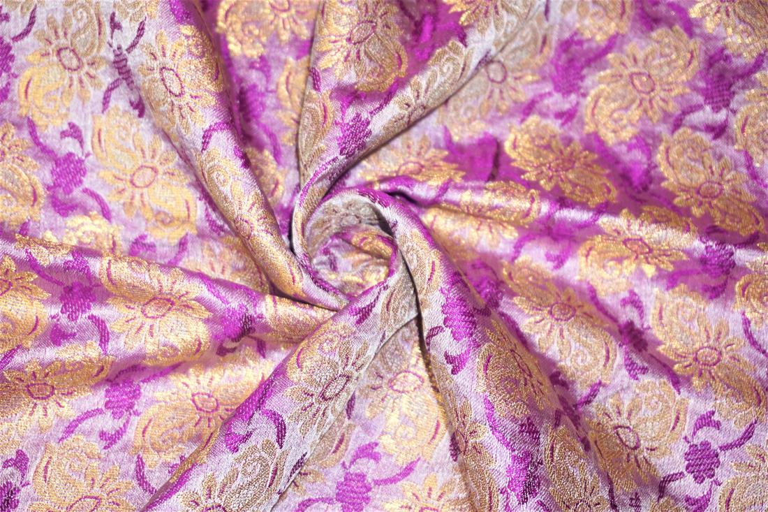 Purple & Pink Brocades