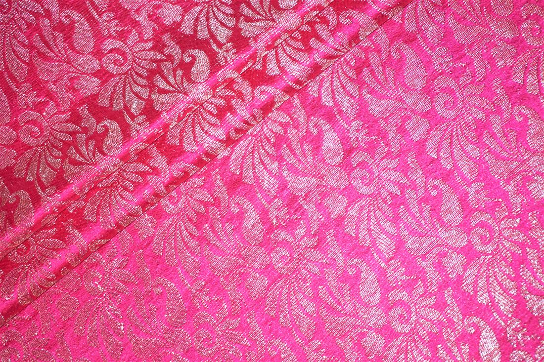 Cerise Pink Brocades