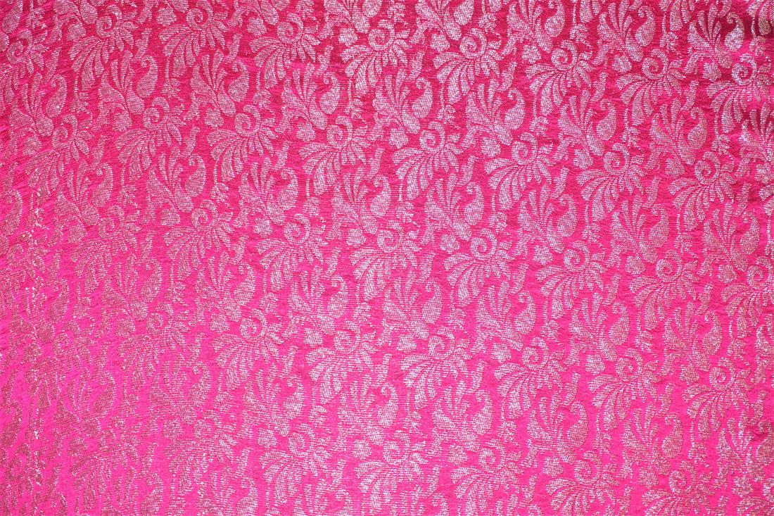 Cerise Pink Brocades