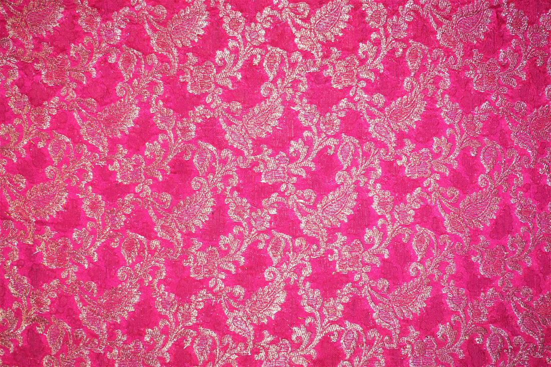 Cerise Pink Brocades