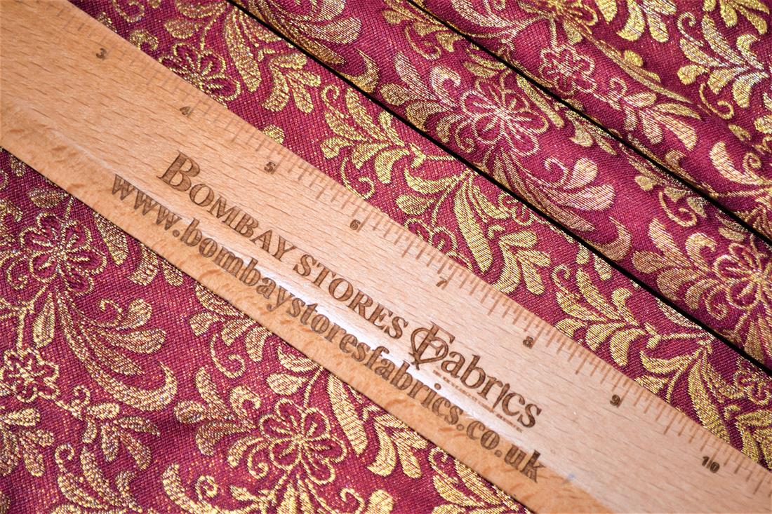 RED & Gold Brocade