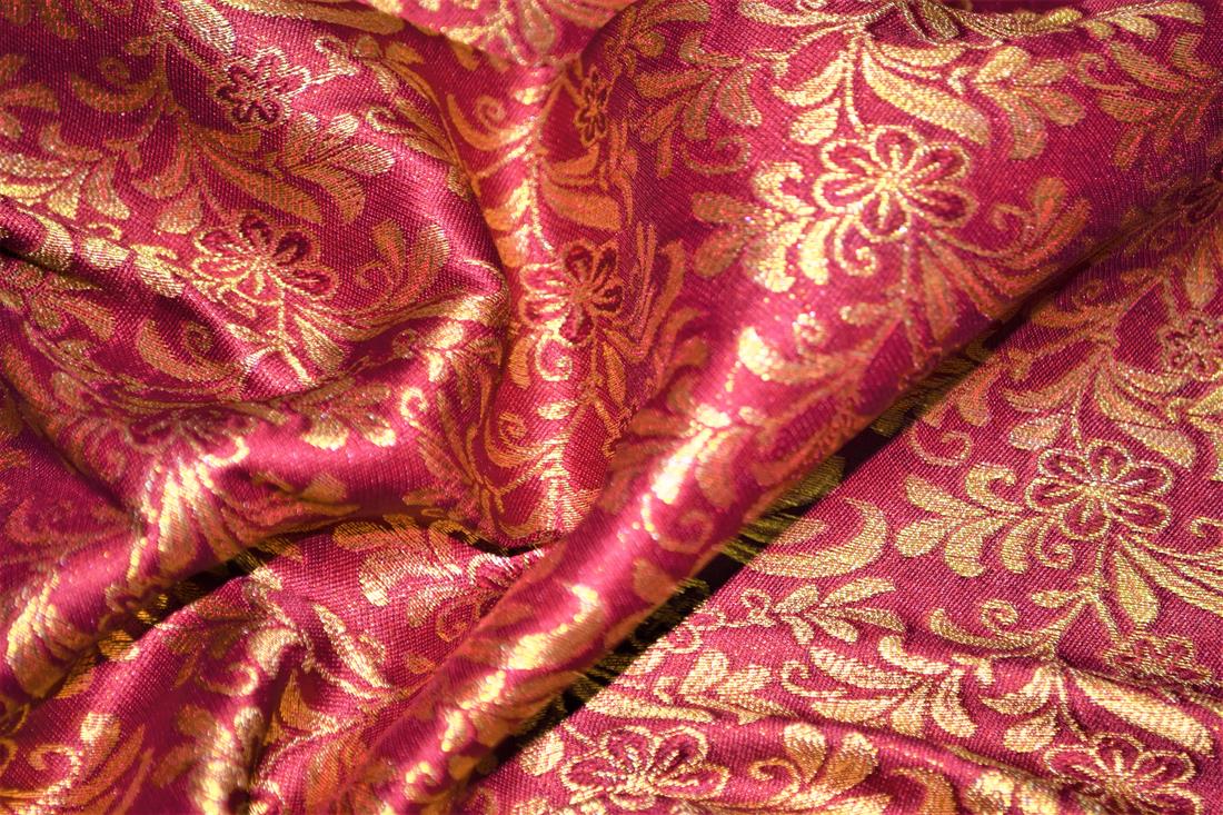 RED & Gold Brocade