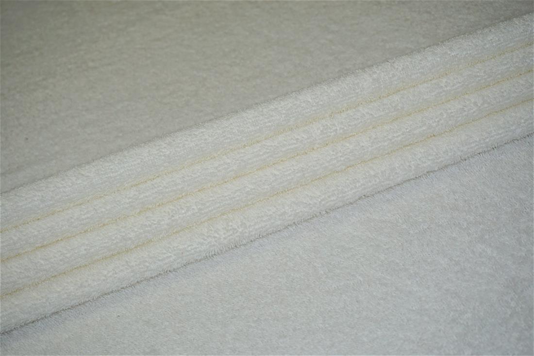 Cream Premium Quality Thick Cotton Terry Towelling Fabric