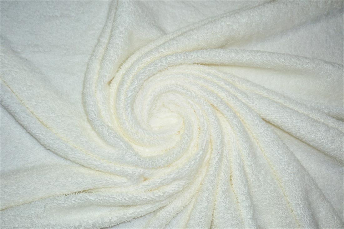 Cream Premium Quality Thick Cotton Terry Towelling Fabric