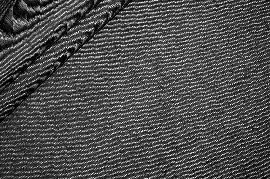 Black Col 1 Cotton Stretch Denim
