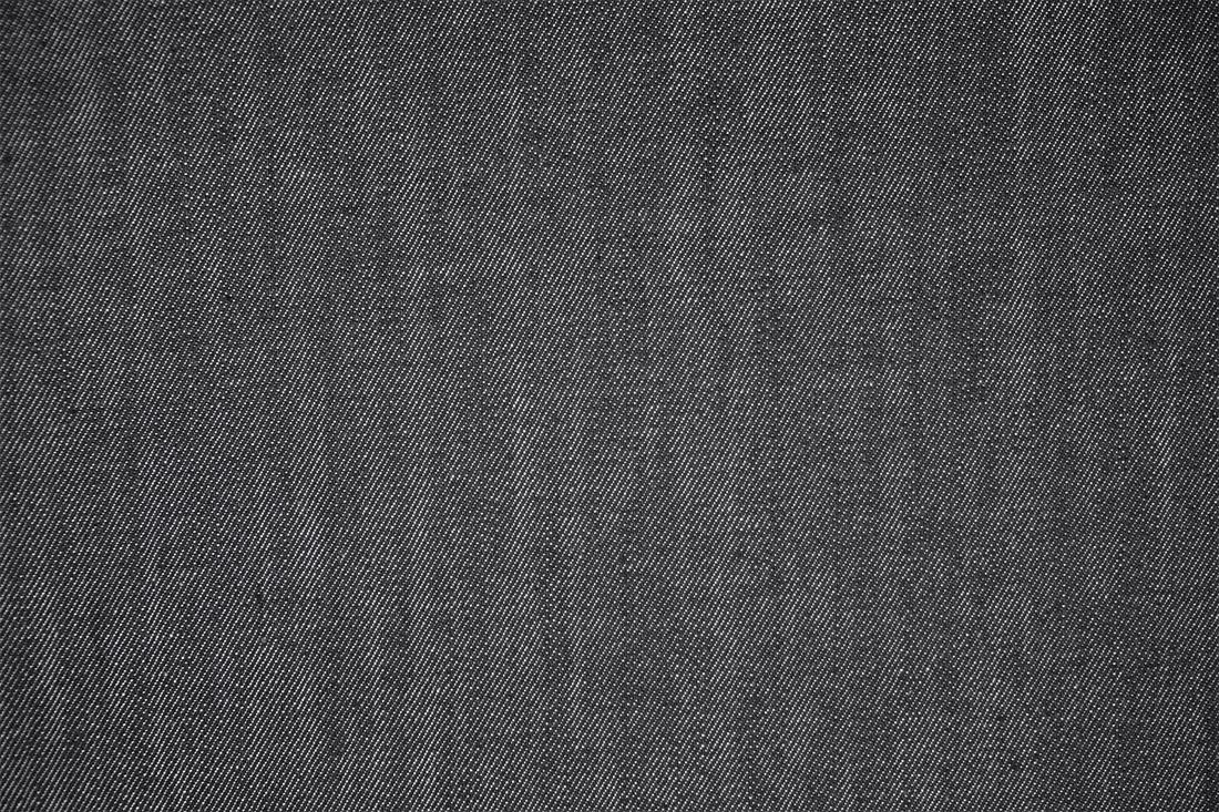 Black Col 1 Cotton Stretch Denim