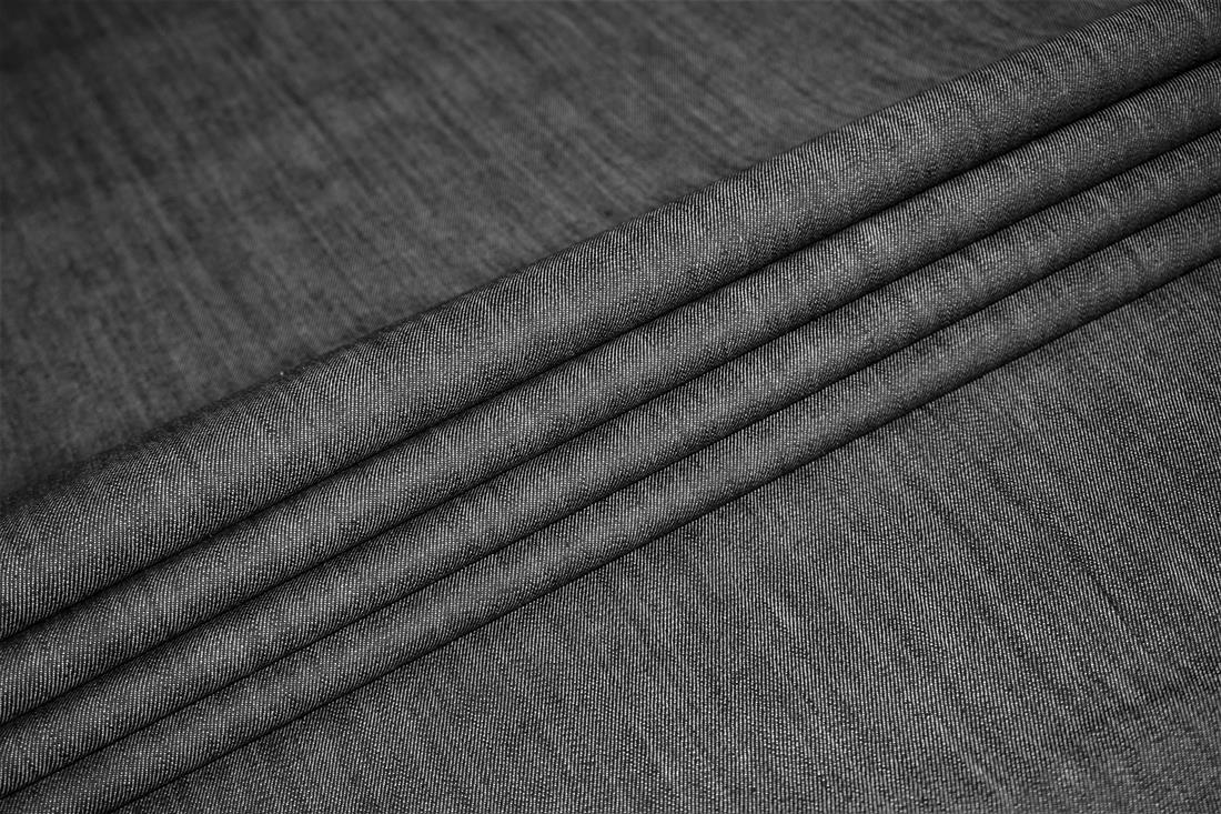 Black Col 1 Cotton Stretch Denim