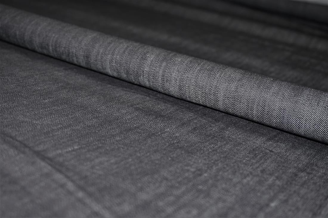 Black Col 1 Cotton Stretch Denim