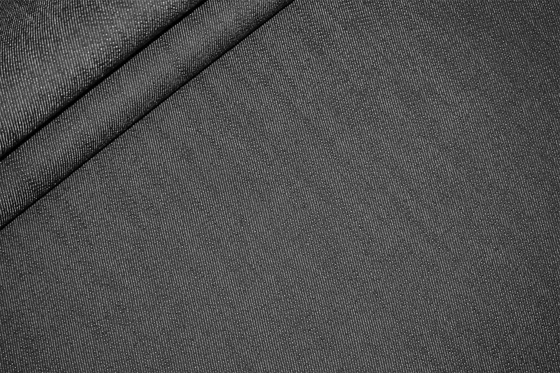Black Col 2 Cotton Stretch Denim