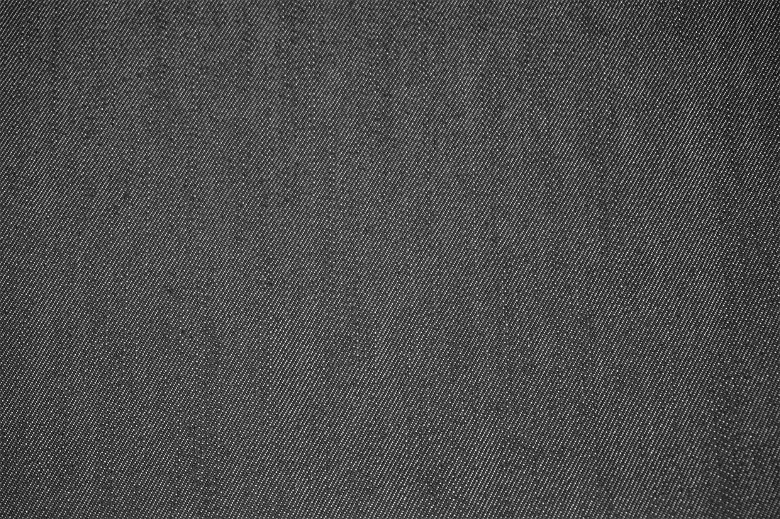 Black Col 2 Cotton Stretch Denim