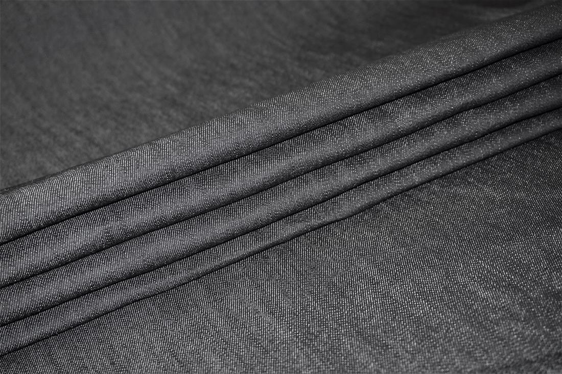 Black Col 2 Cotton Stretch Denim