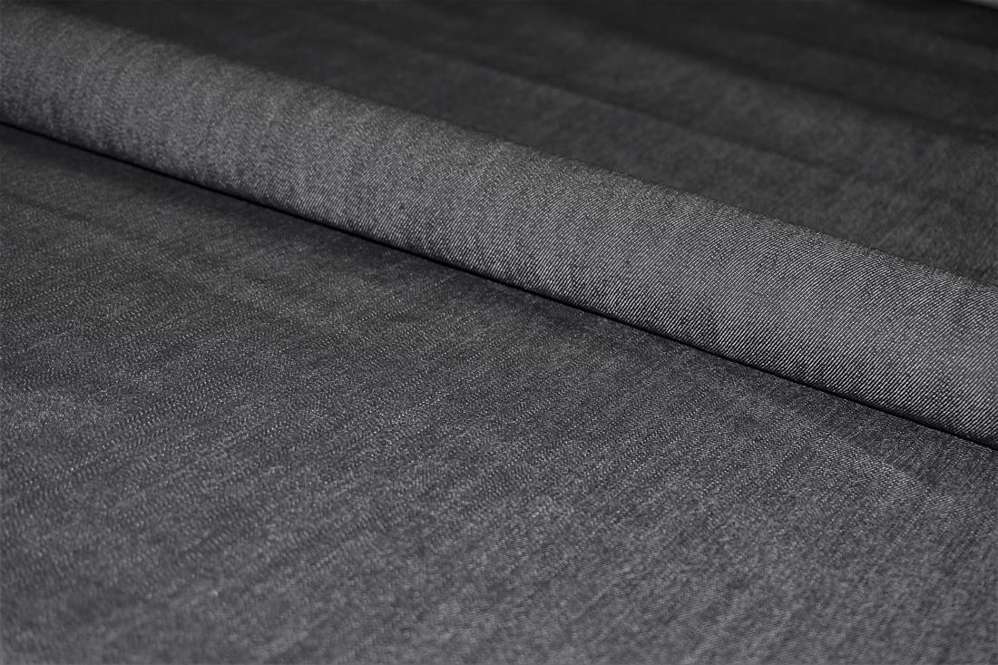 Black Col 2 Cotton Stretch Denim