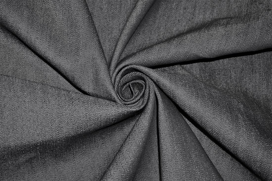 Black Col 2 Cotton Stretch Denim