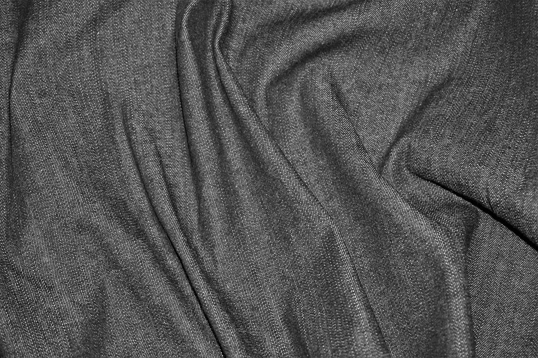Black Col 4 Cotton Stretch Denim